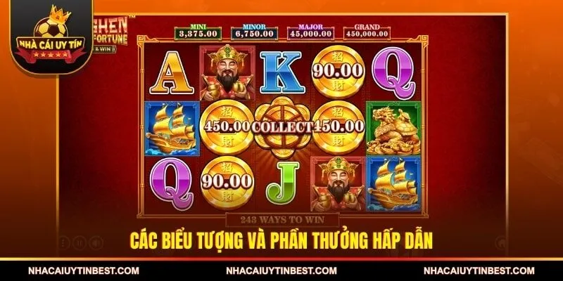 Các biểu tượng và phần thưởng hấp dẫn