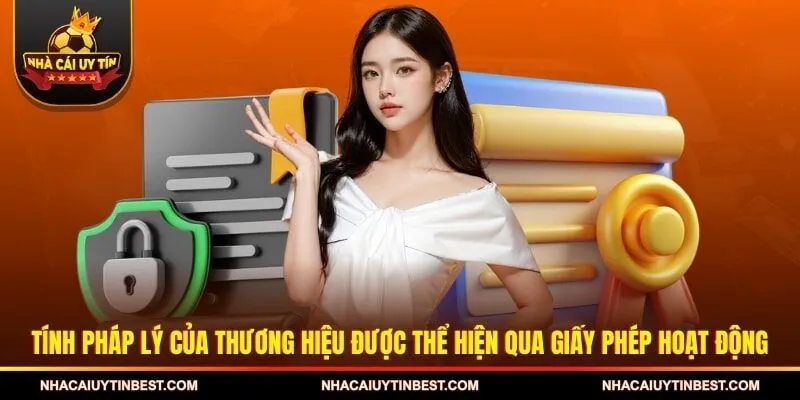 Tính pháp lý của thương hiệu được thể hiện qua giấy phép hoạt động